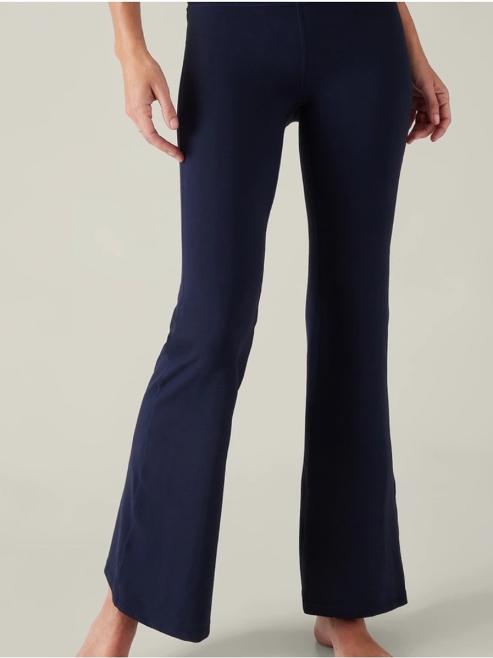 Athleta Elation Flare Yoga Pants - Women's Stretch Leggings Small Navy